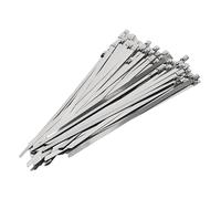 HWGING Fascetta Fermacavo in Acciaio Inossidabile, 200 Pezzi, Larghezza 4,6 Mm, Kit Fascetta per Tubi, Autobloccante per