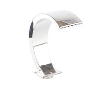 HWGING Fontana a cascata per piscina, design ad arco arrotondato, filettatura interna G1, fontana in acciaio inox, gancio ad arco, fontana in acciaio inox per piscina