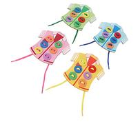 HWGING Giocattolo Infilatura in Legno, Giocattolo di Allacciatura in Legno, Stile Vestimentale, Capacità motorie, Percezione dei Colori, Infilatura Sicuro per L'Educazione Precoce