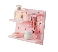 HWGING Scaffali per Organizer da Parete con Pannelli con Picchetti Organizzatore Multifunzionale con Pannelli con Picchetti da Parete Perforazione per Bambola (Rosa)