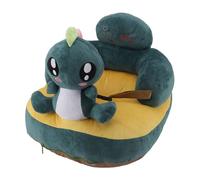 HWGING Seggiolino di Supporto per Bambini, Divano in Morbido Peluche Confortevole Forma di Animale Che Impedisce lo Scivolamento Sedile di Supporto Regolabile per Imparare a Sedersi (Verde)
