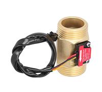 HWGING Sensore di Flusso D'acqua, Flussometro da 1,3 Pollici, Filettatura Maschio in Ottone per Tubo della Piscina