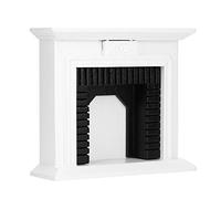 HWGING Set di Mobili Moderni per Casa delle Bambole, Accessori 11 × 9 × 4 1:12, Mobili in Miniatura, Caminetto in Legno per Casa delle Bambole, Accessori Decorativi, Giocattoli