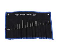 HWGING Set Punzone Meccanico e Scalpello, Calibro Freddo Conico Centrale, 16 Pezzi
