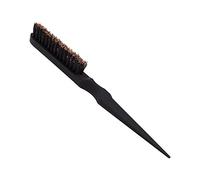 HWGING Spazzola per la Schiena Liscia, Spazzola per Parrucchiere, Pettine Aggrovigliato per Trucco Sera Lungo e Corto (Nera)