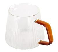 HWGING Tazza da caffè, Tazza da tè Spessa Trasparente Ad Alto Borosilicato con Manico per Caffetteria Domestica (350 ml)