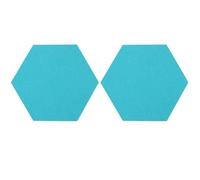 HWIREUIGT 10PZ/Set Hexagon Felt Board Hexagonal Felt Wall Sticker Multifunzione Message Board Autoadesiva Kids Room Battiscopa Serie Blu