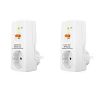 HWIREUIGT 2X 16A Gfci Spina di Protezione Contro Le Perdite Presa RCD Interruttore Automatico Domestico Interruttore di Sicurezza Spina di Protezione Personale Spina UE
