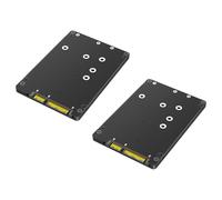 HWIREUIGT 2X 2 in 1 Combina M.2 NGFF Key B e MSATA SSD A Adattatore SATA3 da 2,5 Pollice con in Plastica per SSD