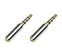 HWIREUIGT 2X 3,5 mm A 2.5Mm Femmina Plug Stereo Auricolare Jack Audio Adapter Converter