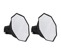 HWIREUIGT 2X, 30cm Ottagon Universal Mini Softbox Flash Diffusore Camera Soft Box Portatile per Speedlite Photo Studio
