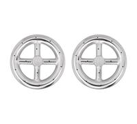 HWIREUIGT 2X Bruciatore Rotondo da 15,2 cm per Braciere un Gas Naturale e Propano, Braciere per Interni Ed Esterni