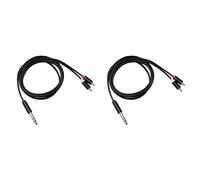 HWIREUIGT 2X da 6,35 mm un Audio Aux Jack Y Splitter per Amplificatori Audio DVD, 5FT