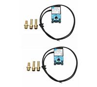 HWIREUIGT 2X DC 24V 5.4W ECU Elettrovalvola di Controllo Boost Digitale A 3 Vie 35A-AAA-DDAA-1BA con Kit di Raccordi 6Pcs