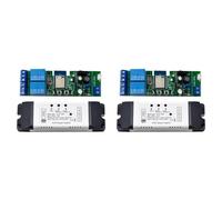 HWIREUIGT 2X Tuya WIFI 2CH Smart Relay Switch Sensor AC85-250V Interruttore Controllo Accessi Relè Controller con Guscio