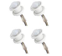 HWIREUIGT 4X Mini Sensore di Movimento Interruttore Della Luce 110-220V Sensore PIR Rilevamento Intelligente Ritardo di Tempo Regolabile Rilevatore di Induzione Infrarossi