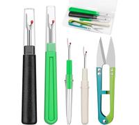 HWIREUIGT Thread Ripper con Thread Snips per Cucito e Fai da Te, 2 Tagliafili e 2 Piccoli per Strumenti di Rimozione Cuciture