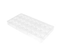 HWJAHQ Stampo per cioccolatini a 24 fori, in policarbonato, per semisfera, per caramelle, stampo da forno