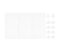 HWJFDC Divisori per Acquario per Eparare 3 Pezzi divisori for acquari 30x15 cm, Set di Pannelli isolanti Neri, 10 Tazze, partizione for Acquario in PVC, separazione for Allevamento(Tansparent)