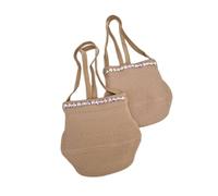 HWJFDC Mezze Punte Danza Classica Scarpe da Ginnastica Ritmica Professionali con Suola Morbida, Calzini Lunghi Elastici in Maglia, Danza e Yoga, Colore Pelle(L)