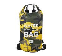 HWJFDC Sacca Impermeabile Borsa stagna impermeabile for donne e uomini, 2/5/10/15/20/30 litri, borsa sportiva for nuoto, canottaggio, kayak, rafting, trekking sul fiume(15L-Double strap)