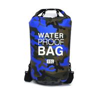 HWJFDC Sacca Impermeabile Borsa stagna impermeabile for donne e uomini, 2/5/10/15/20/30 litri, borsa sportiva for nuoto, canottaggio, kayak, rafting, trekking sul fiume(D2 15L Double strap)