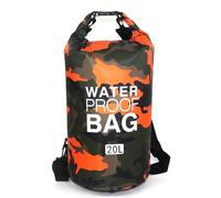 HWJFDC Sacca Impermeabile Borsa stagna impermeabile for donne e uomini, 2/5/10/15/20/30 litri, borsa sportiva for nuoto, canottaggio, kayak, rafting, trekking sul fiume(E1 20L Double strap)