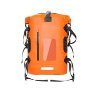 HWJFDC Sacca Impermeabile Borsa stagna impermeabile in PVC, zaino da escursionismo di grande capacità 30 litri, borsa for immersioni e nuoto con separazione tra bagnato asciutto(Orange)