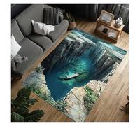 HWJFDC Tappeto con illusione ottica 3D Tappeto di nave dimenticata sotto le crepe della terra 3D antica e rotta Tappetino antiscivolo Decorazione casa(Color6,60x90cm24x35in)