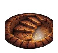 HWJFDC Tappeto con illusione ottica 3D Tappeto Hole Optical Illusion - Divertente tappeto rotondo for soggiorno, tappetino unico for decorazioni for la casa(Color4,Diameter 150cm(59in))