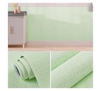 HWJFDC Testata Letto Carta da Parati in Lino autoadesiva Impermeabile Anti-umidità e Anti-Muffa 3D Adesivi murali Decorazione della Parete del Soggiorno della casa(Green,1Pcs50cmX10m)