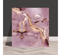 HWLL Piastrelle per Soffitti Piastrelle Autoadesive in Finto Marmo Rosa, Pannelli per Controsoffitti in Schiuma di PVC da 30 × 30 cm, Pannelli Paraschizzi per Pareti e Sfondi(30pcs)