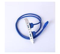 Hwmsza 1Pc Full Size Staffa Scheda Madre 20pin A USB 3.0 Femmina Pannello Posteriore Intestazione Cavo del Connettore Adattatore Con Slot PCI Piastra