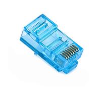 Hwmsza 20/50/100PCS RJ45 Cavi Ethernet Modulo Spina Connettore di Rete RJ-45 Teste di Cristallo Cat5 Colore Cat5e Cavo Placcato Oro (Size : 50 PCS, Color : 15)