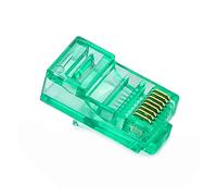 Hwmsza 20/50/100PCS RJ45 Cavi Ethernet Modulo Spina Connettore di Rete RJ-45 Teste di Cristallo Cat5 Colore Cat5e Cavo Placcato Oro (Size : 50 PCS, Color : 14)