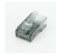 Hwmsza 20/50/100PCS RJ45 Cavi Ethernet Modulo Spina Connettore di Rete RJ-45 Teste di Cristallo Cat5 Colore Cat5e Cavo Placcato Oro (Size : 50 PCS, Color : Gray)