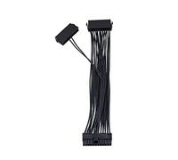 Hwmsza 30 CM Tre Dual PSU Adattatore di Estensione del Cavo ATX 20 + 4 24 Pin di Alimentazione Sincronizzazione di Avviamento Extender ADD2PSU Riser Converter (Size : 30cm, Color : Dual PSU Cable)
