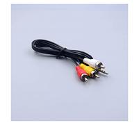 Hwmsza 65cm 1m 1.5m 3.5mm Spina Jack Maschio a 3 RCA Adattatore da 3,5 a RCA Maschio Cavo Audio Video AV Cavo di Filo (Size : 1.5m, Color : One Point Three)