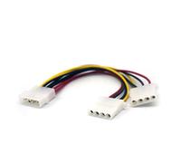 Hwmsza Cavo Adattatore for Cavo sdoppiatore Cavo a Y 18cm Cavo sdoppiatore for Alimentazione PSU a 2 Vie 4 Pin LP4 Cavo di Alimentazione di qualità Molex da 1 a 2 20J27