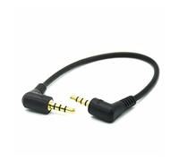 Hwmsza Cavo Audio ausiliario ad Angolo retto da 90 Gradi da Maschio a Maschio da 20 cm 3,5 mm Cavo Jiack da 3,5 mm da 20 cm (Color : Right-Right)
