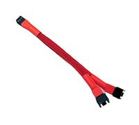 Hwmsza Cavo di Alimentazione Splitter PWM a 4 Pin / 3 Pin Compatible with Scheda Madre da 15 cm Cavo Adattatore da Maschio a Femmina Compatible with Ventola 1007 22awg Y (Size : 4pin, Color : Red)