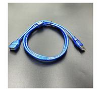 Hwmsza Cavo di prolunga USB Cavo Dati Maschio-Femmina con Anello Magnetico schermato Cavo USB Tutto Rame Blu Trasparente (Size : 10M)