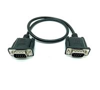 Hwmsza Cavo RS232 a RS-232 DB9F a DB9F maschio a femmina/connettore DB9 maschio Cavo seriale null modem (Size : 1.5m, Color : Male to Male)
