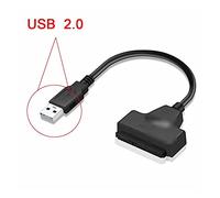 Hwmsza Cavo Sata 3 a USB 3.0 Cavi Compatible with Computer Connettori USB 2.0 Cavo Adattatore Sata Supporto Disco Rigido SSD HDD da 2,5 Pollici (Size : 22CM, Color : 2.0)