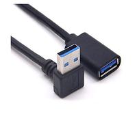Hwmsza Compatibile con USB 3.0 Cavo di prolunga da 90 Gradi Cavo Adattatore da Maschio a Femmina Trasmissione con Cavi Destra/Sinistra/su/Giù (Size : 1.5m, Color : Up)