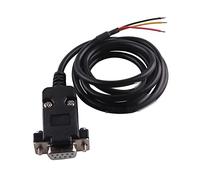 Hwmsza DB9 RS232 Femmina Maschile a 3pin T-X-D R-X-D G-N-D Cavo seriale dell'estremità del Filo (Size : 1.0M, Color : DB9 Female to Wire)