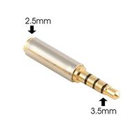 Hwmsza Jack da 3,5 mm a 2,5 mm Adattatore Audio da 2,5 mm Maschio a 3,5 mm Femmina connettore Compatibile con Cavo for Altoparlante ausiliario Jack for Cuffie da 3,5 (Color : RC-021-B)