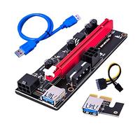Hwmsza PCI-E Riser 009S 1X 16x Extender PCI E USB Riser 009S Dual 6Pin Scheda Adattatore SATA 15pin Compatibile con BTC Miner R USB 3.0 Scheda Grafica (Size : 0.6m, Color : 18)