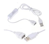 Hwmsza Prolunga for cavo USB da 100 cm con interruttore ON/OFF Prolunga for cavo Toggle Linea di alimentazione USB Accessori for adattatori durevoli
