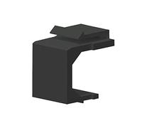Hwmsza RJ45 e amp;LC &Accoppiatore SC Snap-in Keystone Frame Piastra cieca Compatibile con Pannello Patch Vuoto modulare (Size : 50pcs, Color : Blind Plate Black)